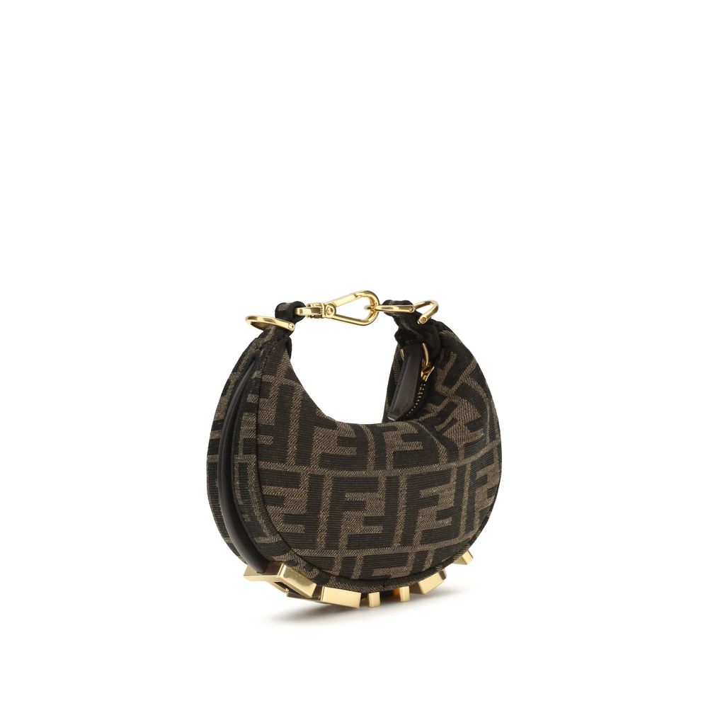 Indulge in the exquisite Fendi Brown Polyamide Shoulder Bag, a masterpiece of luxury crafted from FF jacquard fabric, perfect for elevating your style with timeless elegance.