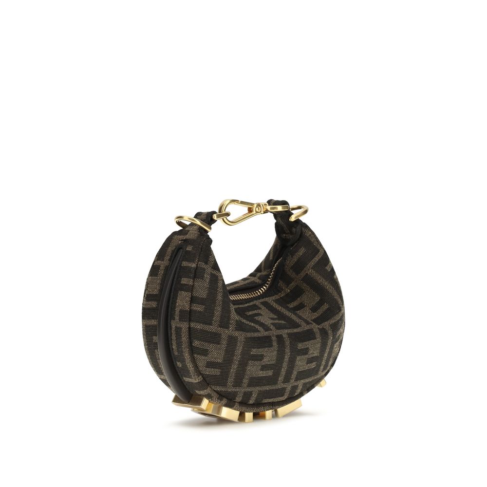 Indulge in the exquisite Fendi Brown Polyamide Shoulder Bag, a masterpiece of FF jacquard, embodying luxury and sophistication for the discerning individual.