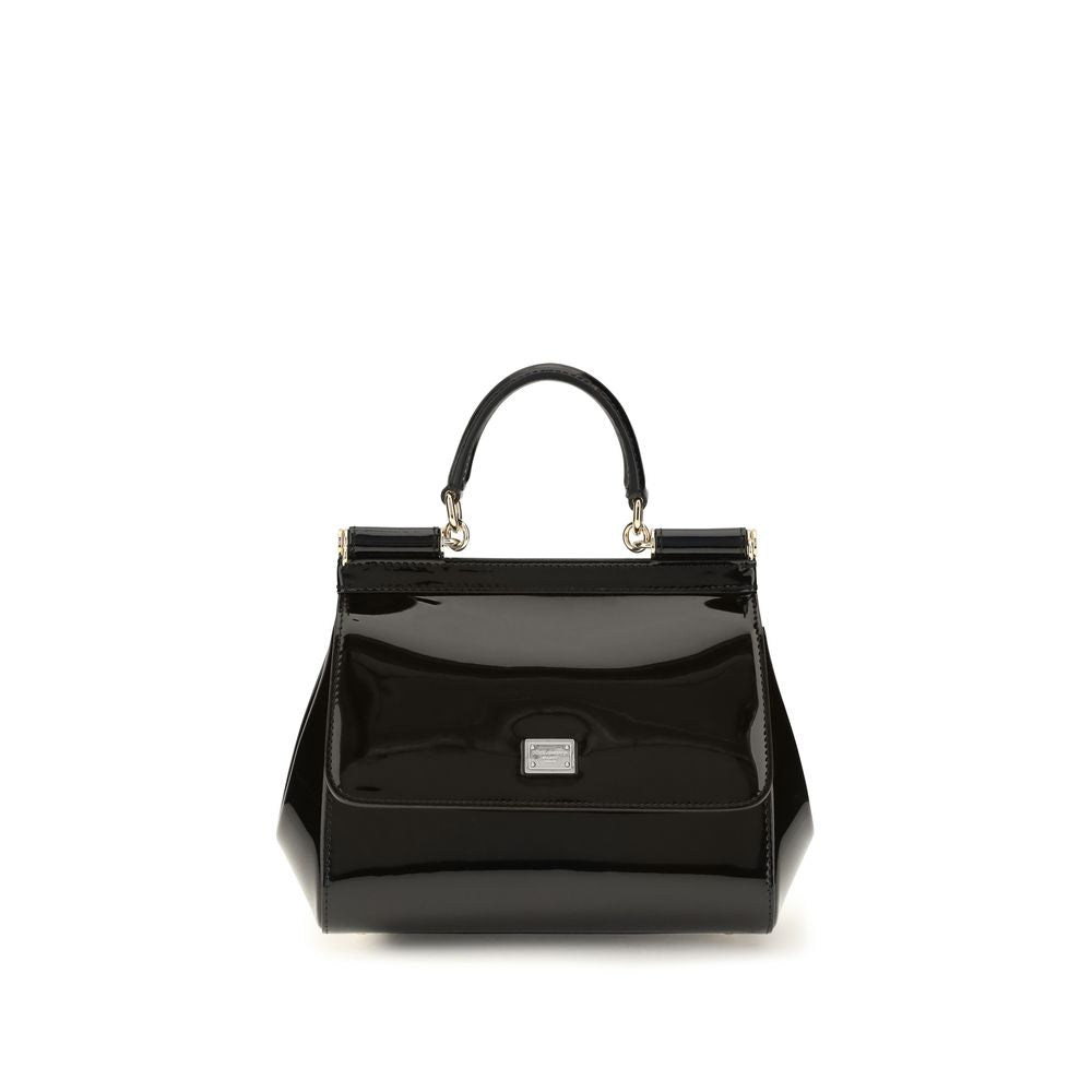 Indulge in the exquisite allure of the Dolce & Gabbana Black Calf Leather Bos Taurus Shoulder Bag, where timeless craftsmanship meets modern elegance, perfect for the discerning individual.