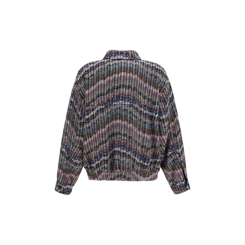 Elevate your style with the Missoni Caperdoni sequin jacket, featuring iconic zigzag motifs and exquisite craftsmanship, perfect for those who embody luxury and sophistication.