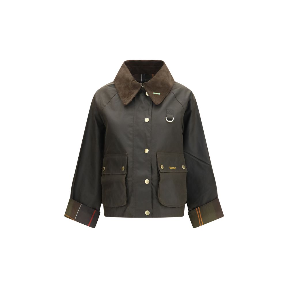 Barbour Bicolor Cotton Full-Length Jacket - Timeless Luxury Elegance