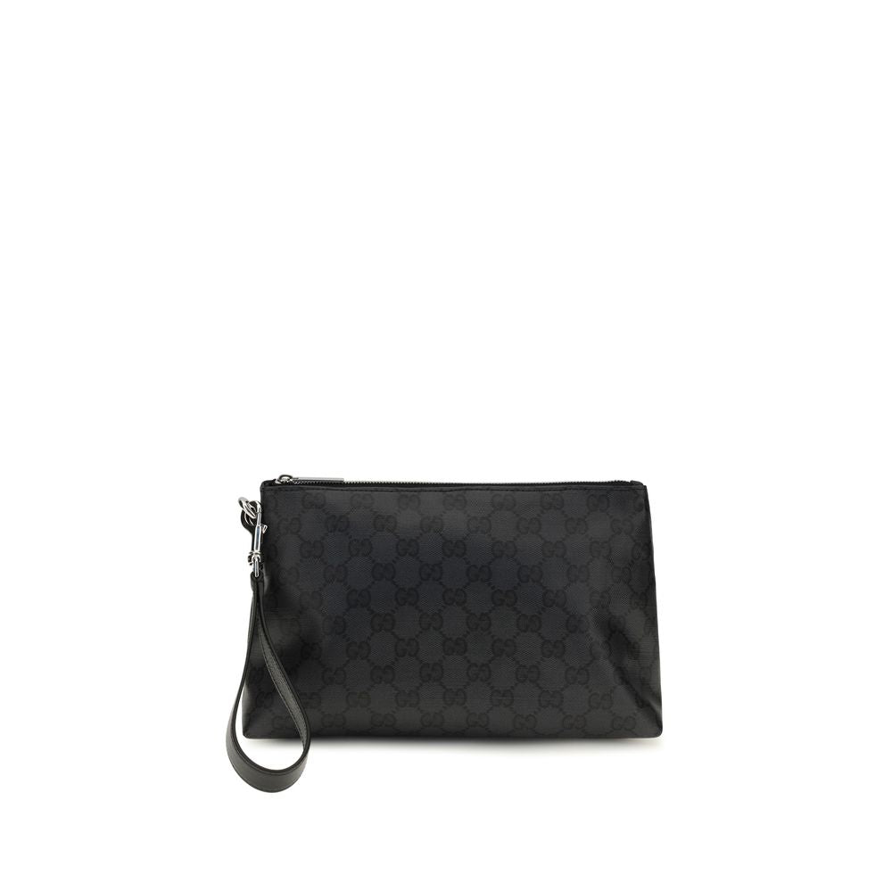 Gucci Essence Classic Pouch - Timeless Luxury in Black Canvas
