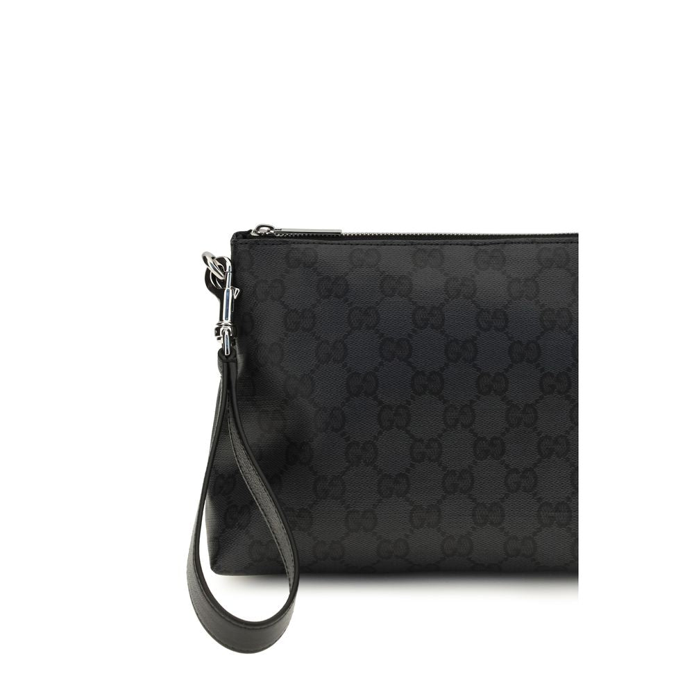 Gucci Essence Classic Pouch - Timeless Luxury in Black Canvas