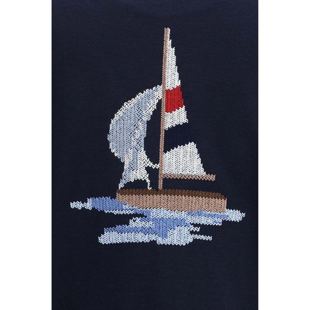 Thom Browne Blue Cotton Cardigan - Timeless Luxury Redefined