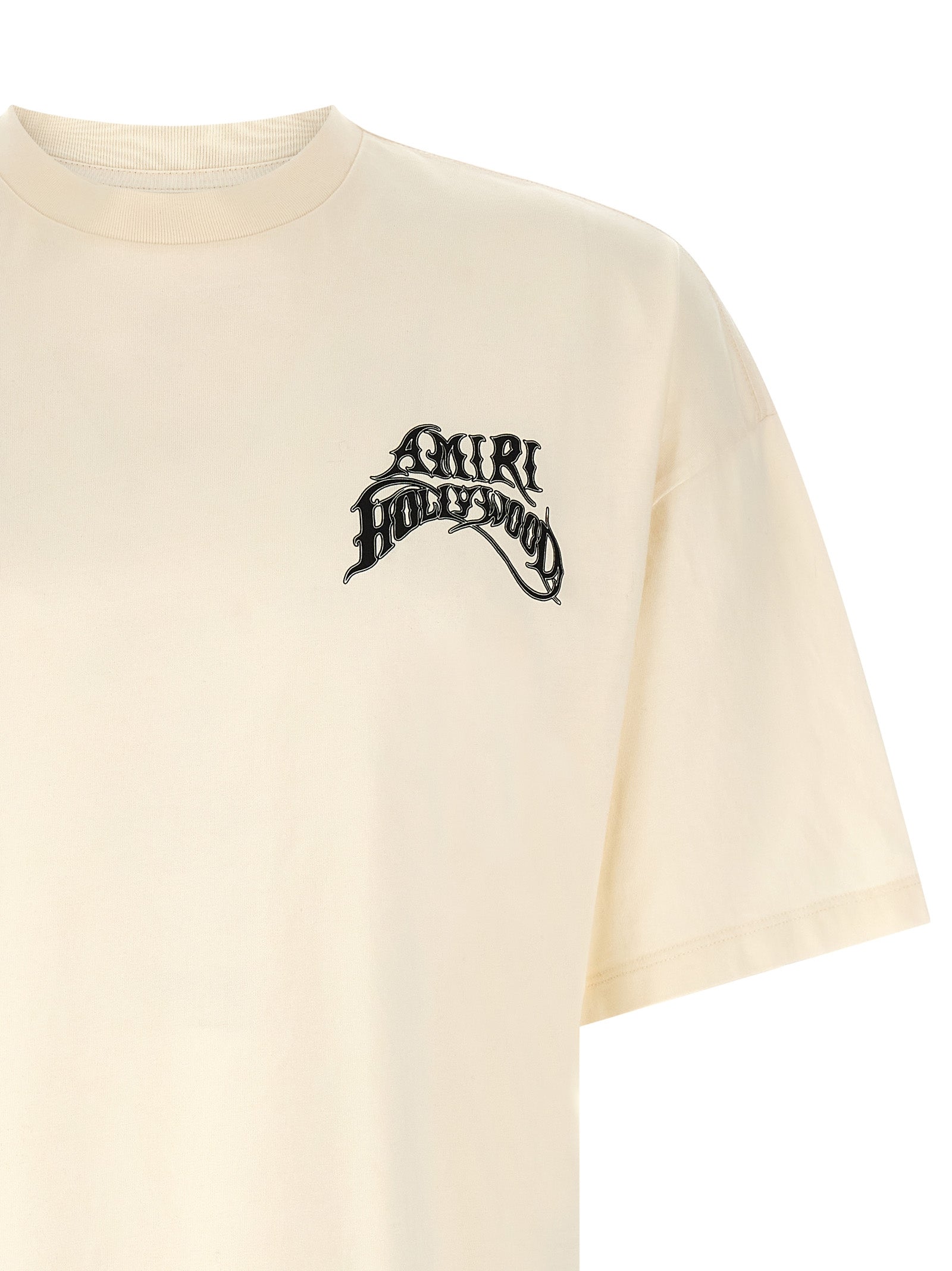 Amiri White Cotton T-Shirt - Elevate Your Streetwear Luxury