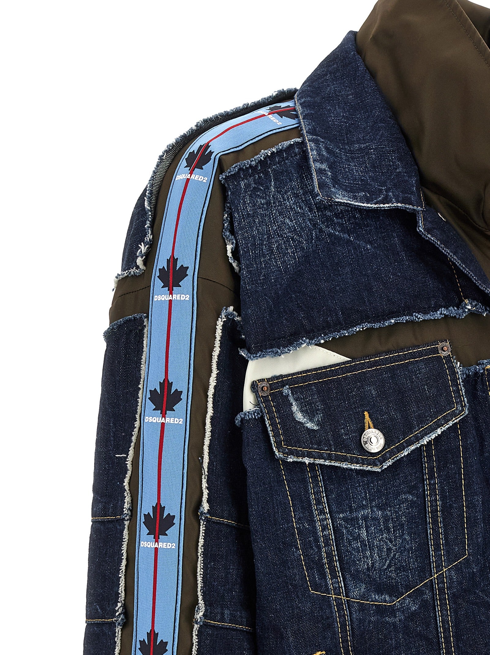 Dsquared² Blue Cotton Denim Jacket - Avant-Garde Luxury Outerwear