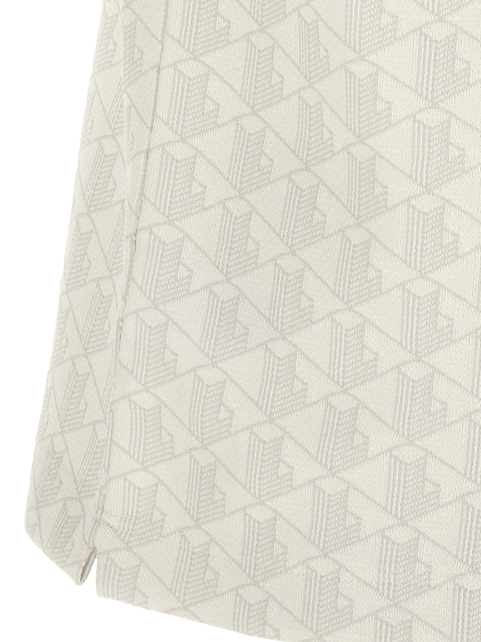 Lacoste White Polyester Polo Shirt