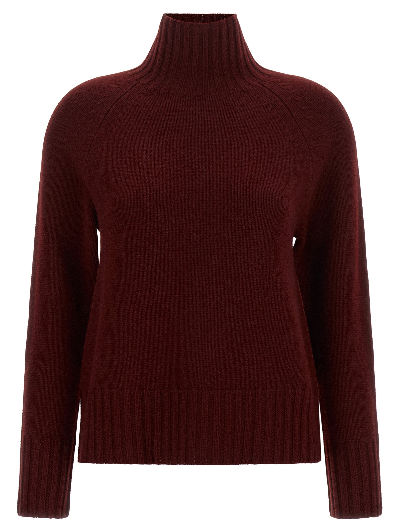 'S Max Mara Bordeaux Wool Cardigan