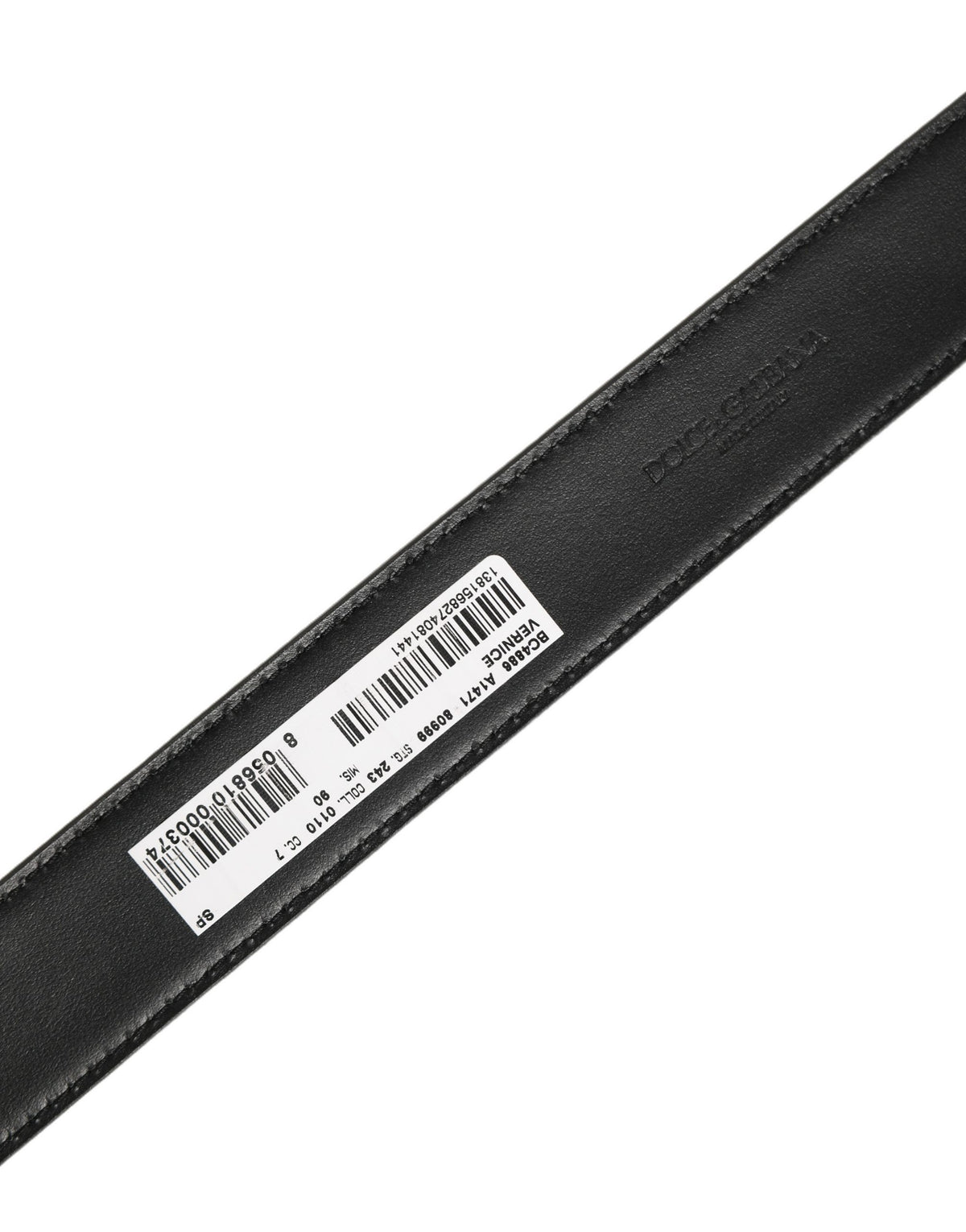Dolce & Gabbana Black Patent Leather Belt - Timeless Luxury Accessory