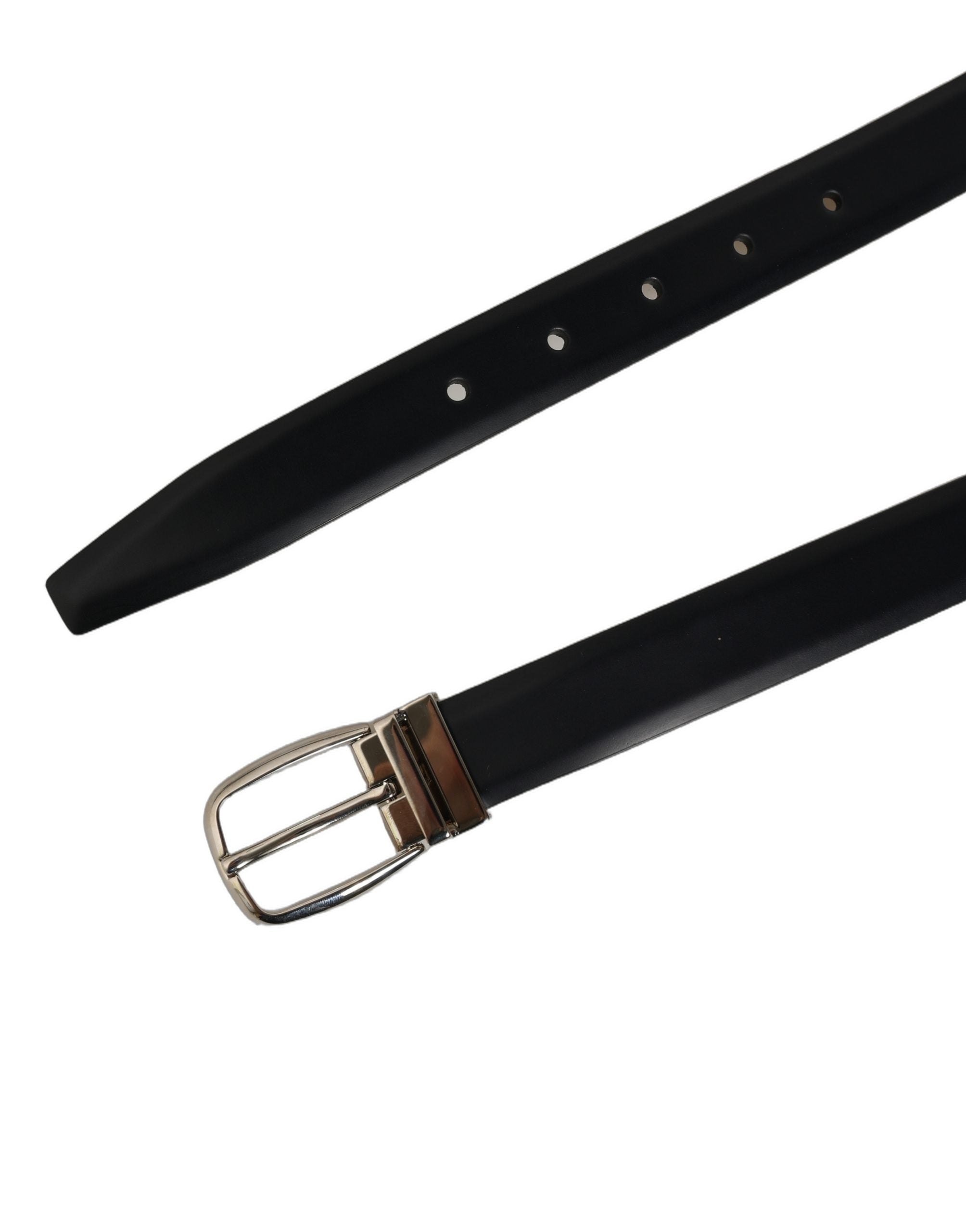 Dolce & Gabbana Blue Calf Leather Belt - Timeless Luxury Accessory
