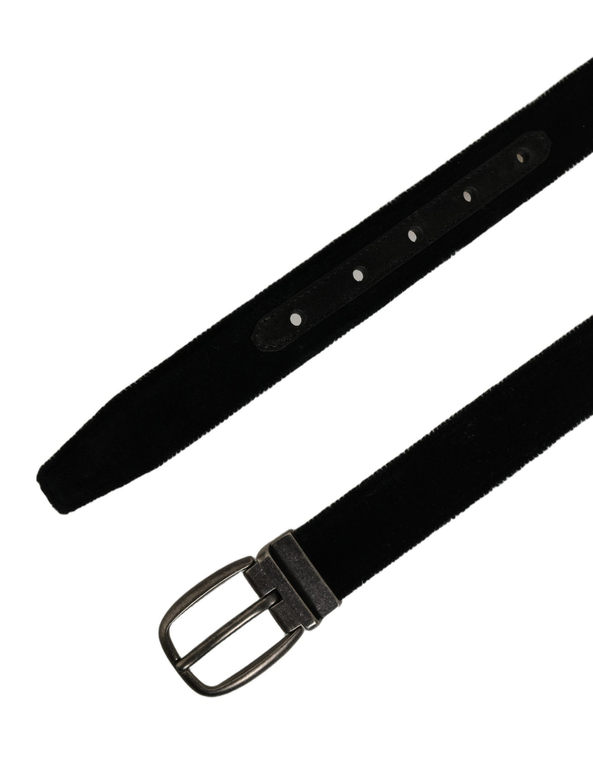 Dolce & Gabbana Black Velvet Belt - Timeless Luxury Accessory