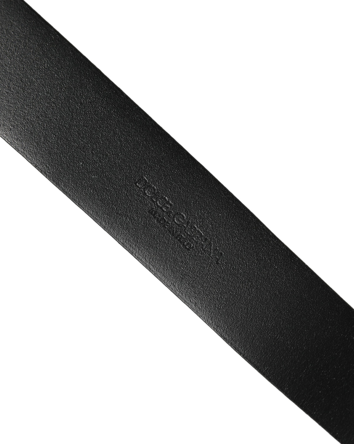 Dolce & Gabbana Classic Black Calf Leather Belt - Timeless Luxury