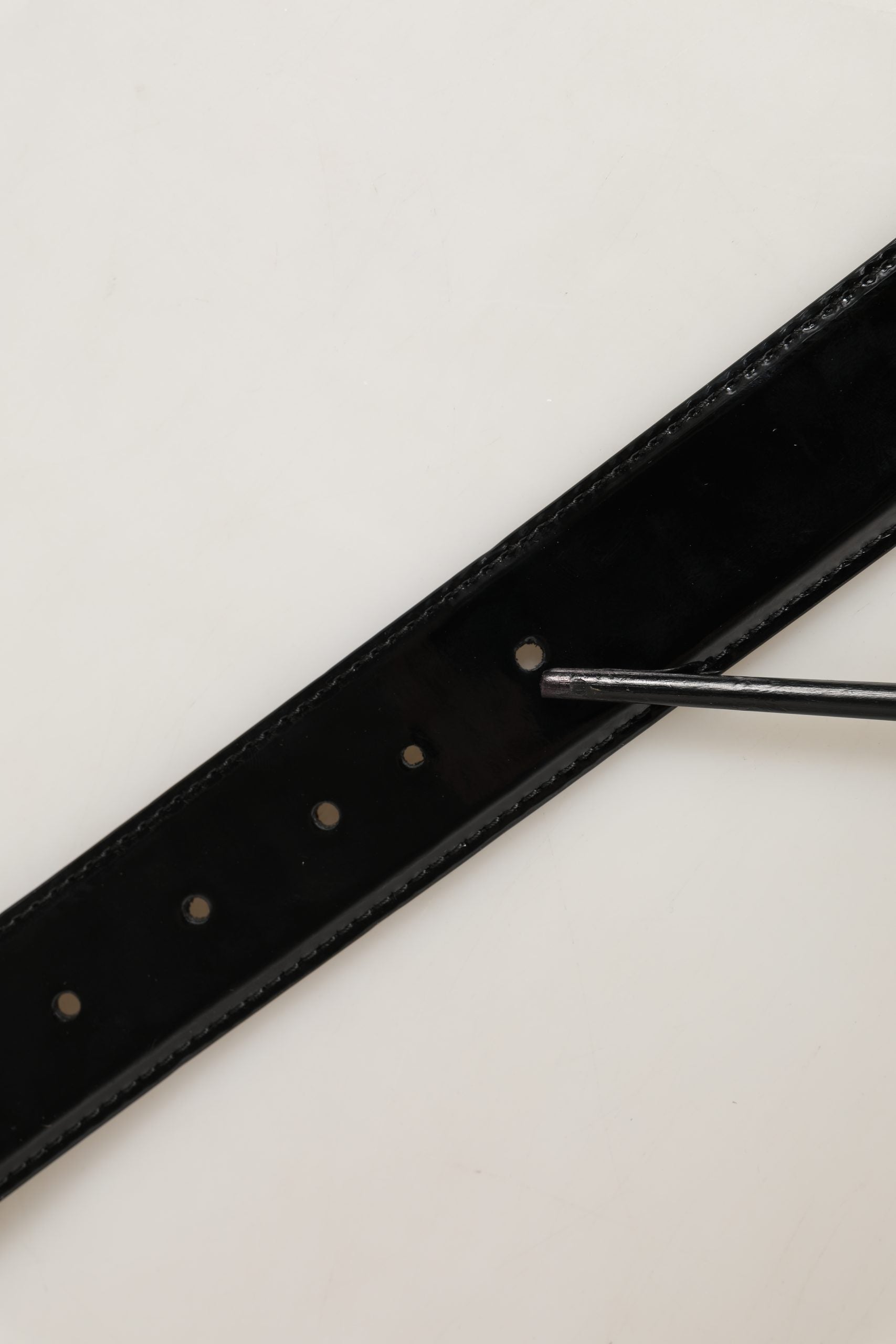 Dolce & Gabbana Black Patent Leather Belt - Timeless Luxury Accessory