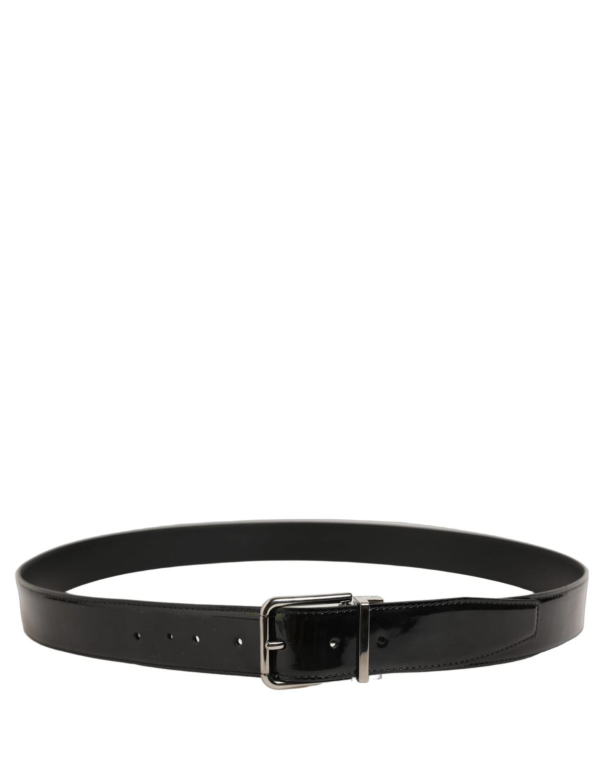 Dolce & Gabbana Black Patent Leather Belt - Timeless Luxury Accessory