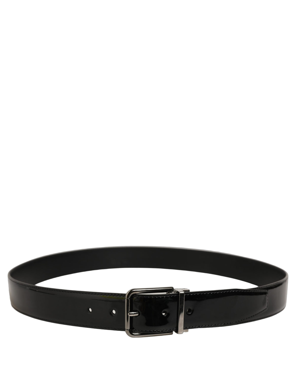 Dolce & Gabbana Black Patent Leather Belt - Timeless Luxury Accessory