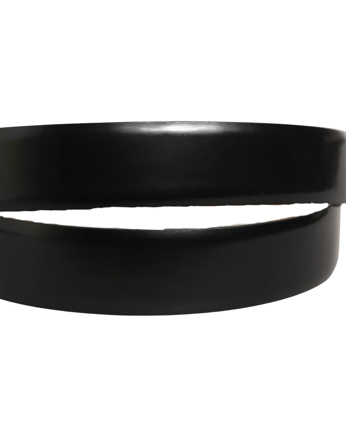 Dolce & Gabbana Black Calf Leather Belt - Timeless Luxury Accessory