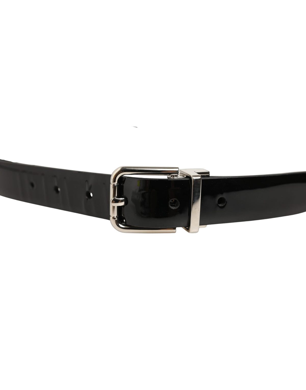 Dolce & Gabbana Black Leather Buckle Belt - Timeless Luxury Accessory
