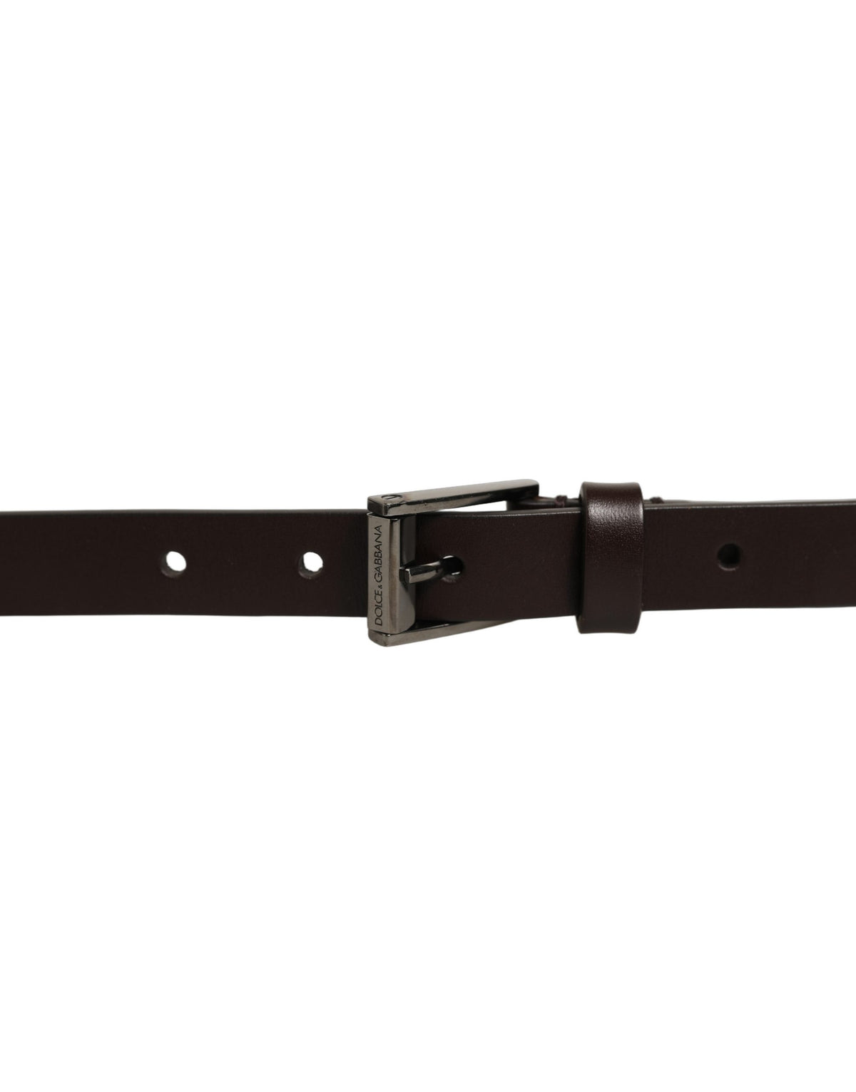 Dolce & Gabbana Brown Leather Double Wrap Belt - Timeless Luxury