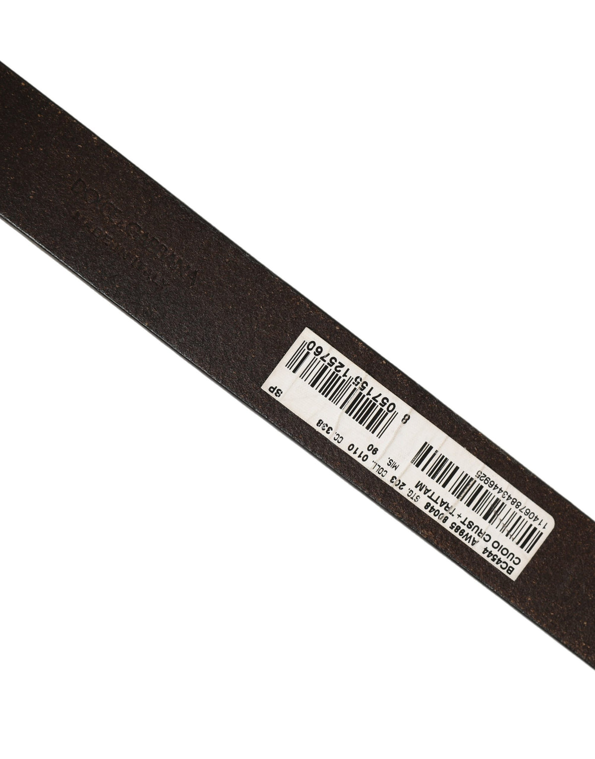 Dolce & Gabbana Brown Leather Belt - Timeless Luxury Accessory