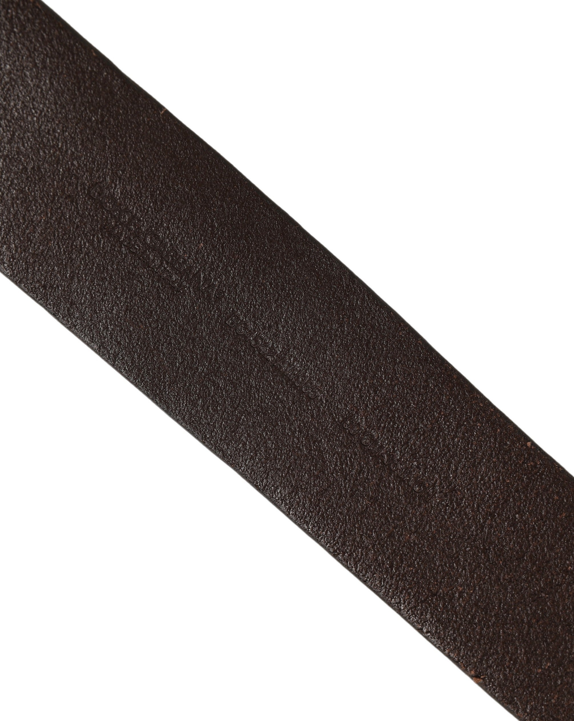 Dolce & Gabbana Brown Leather Double Prong Belt - Timeless Luxury
