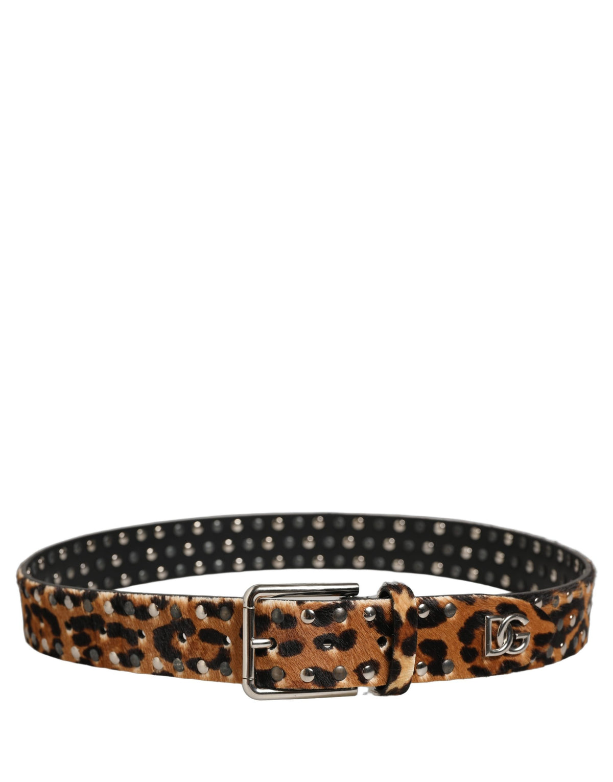 Dolce & Gabbana Leopard Calf Hair Belt - Timeless Luxury Accessory