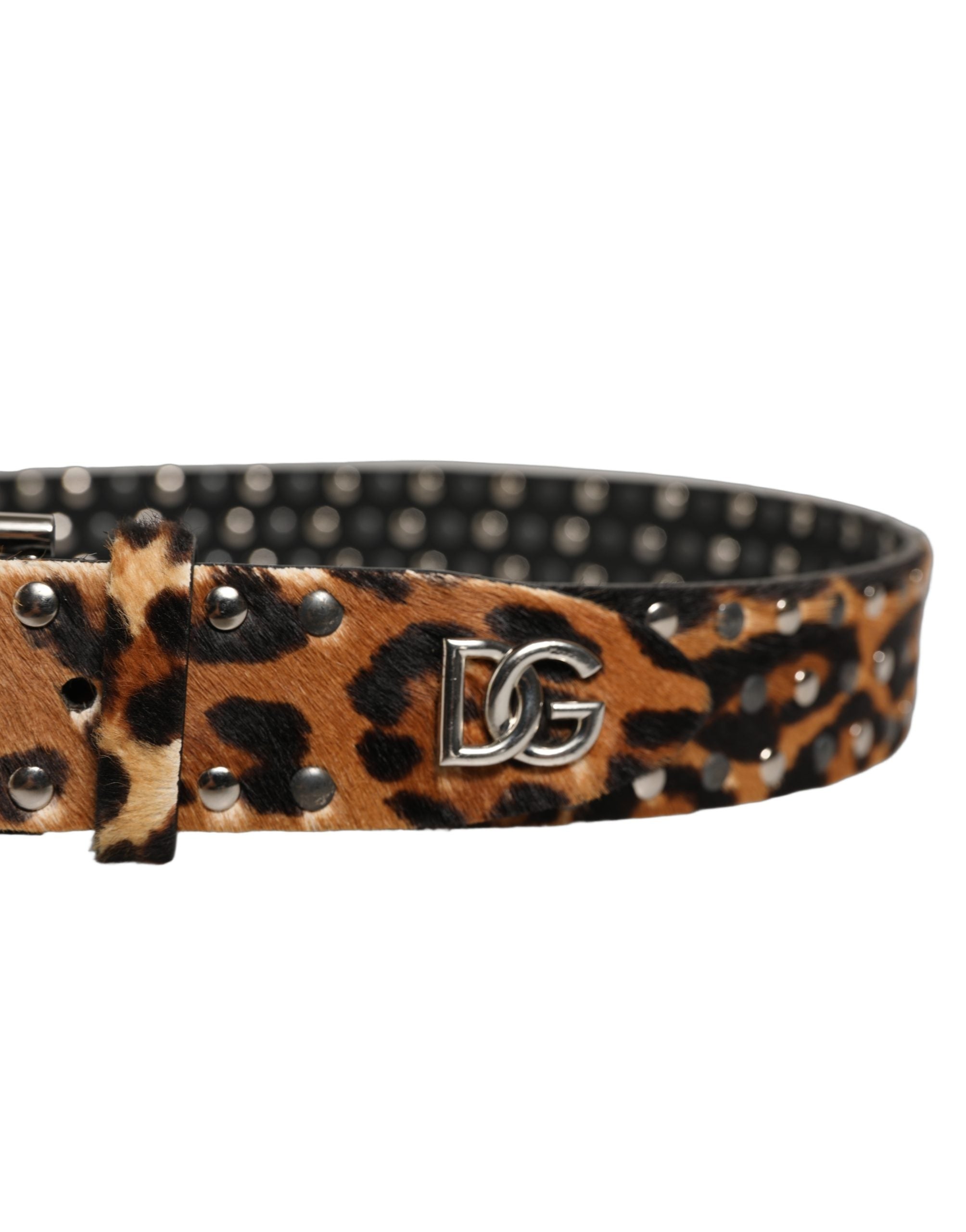 Dolce & Gabbana Leopard Calf Hair Belt - Exquisite Luxury Accessory