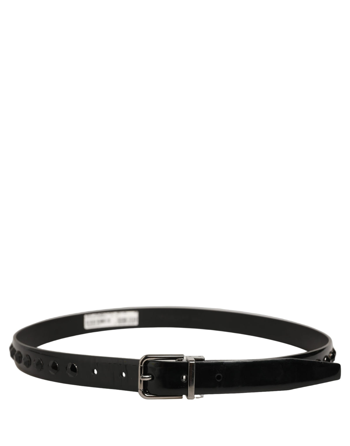 Dolce & Gabbana Black Leather Studs Belt - Timeless Luxury Accessory