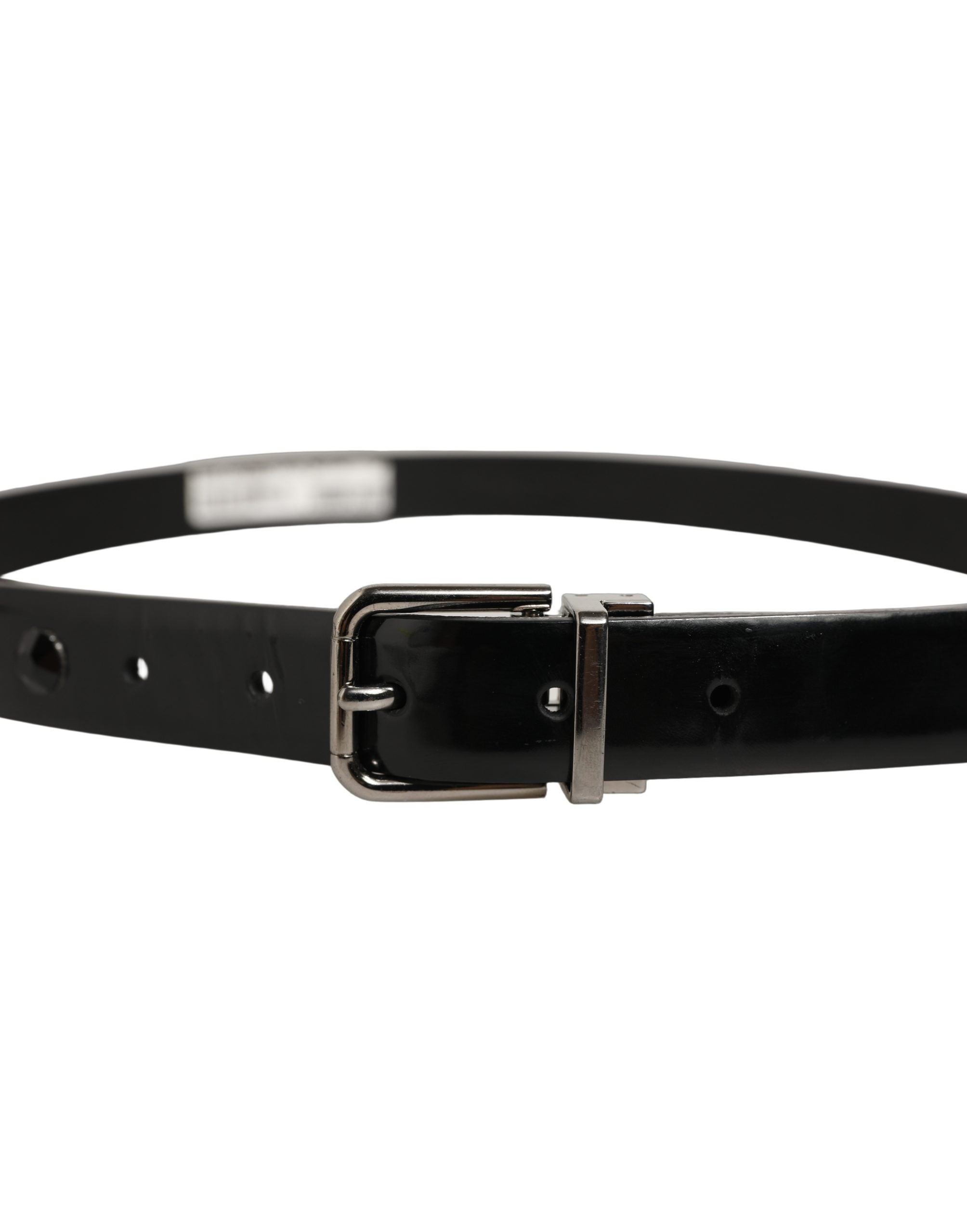 Dolce & Gabbana Black Leather Studs Belt - Timeless Luxury Accessory