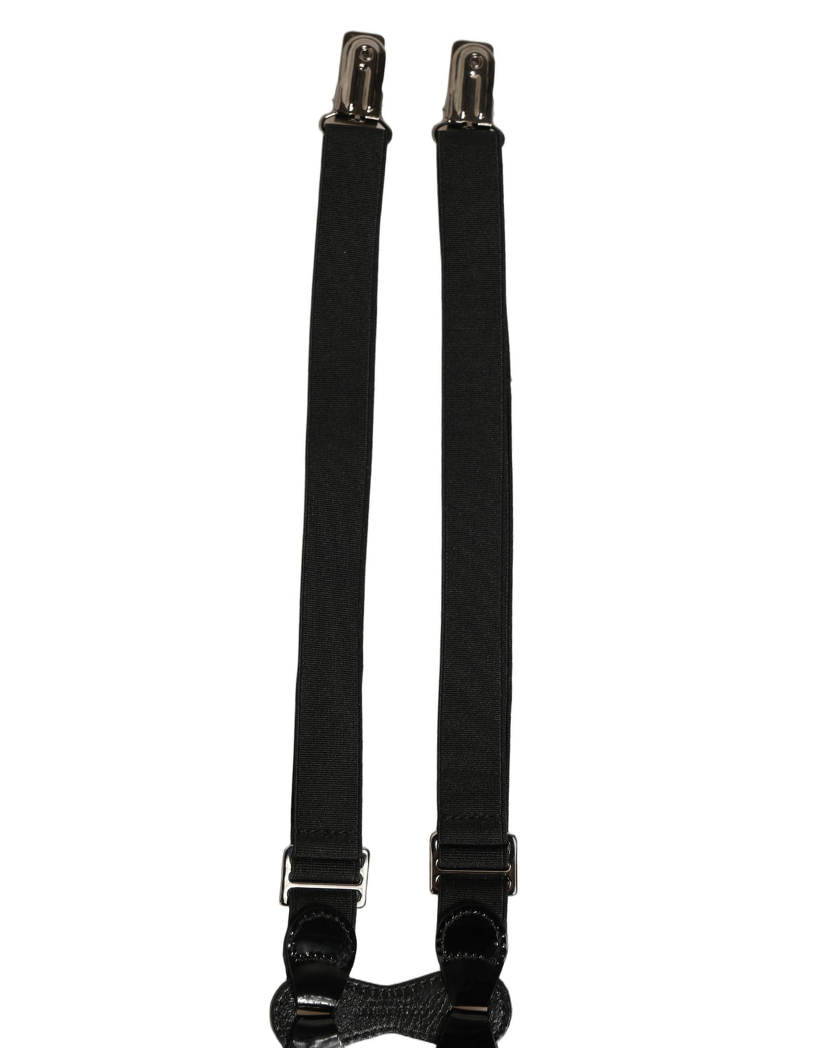 Dolce & Gabbana Black Adjustable Suspenders - Timeless Luxury