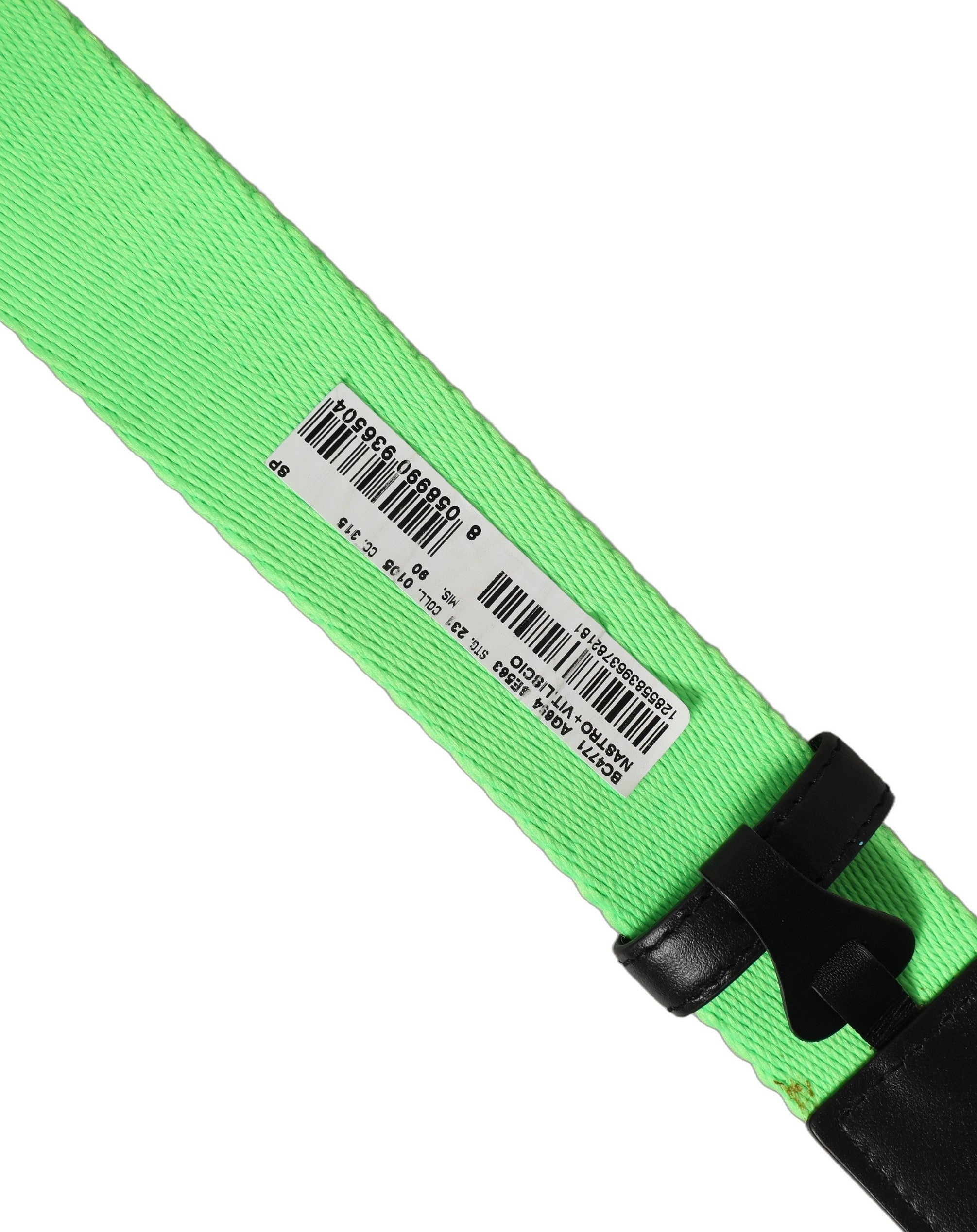 Dolce & Gabbana Neon Green Canvas Belt - Exquisite Luxury Accessory