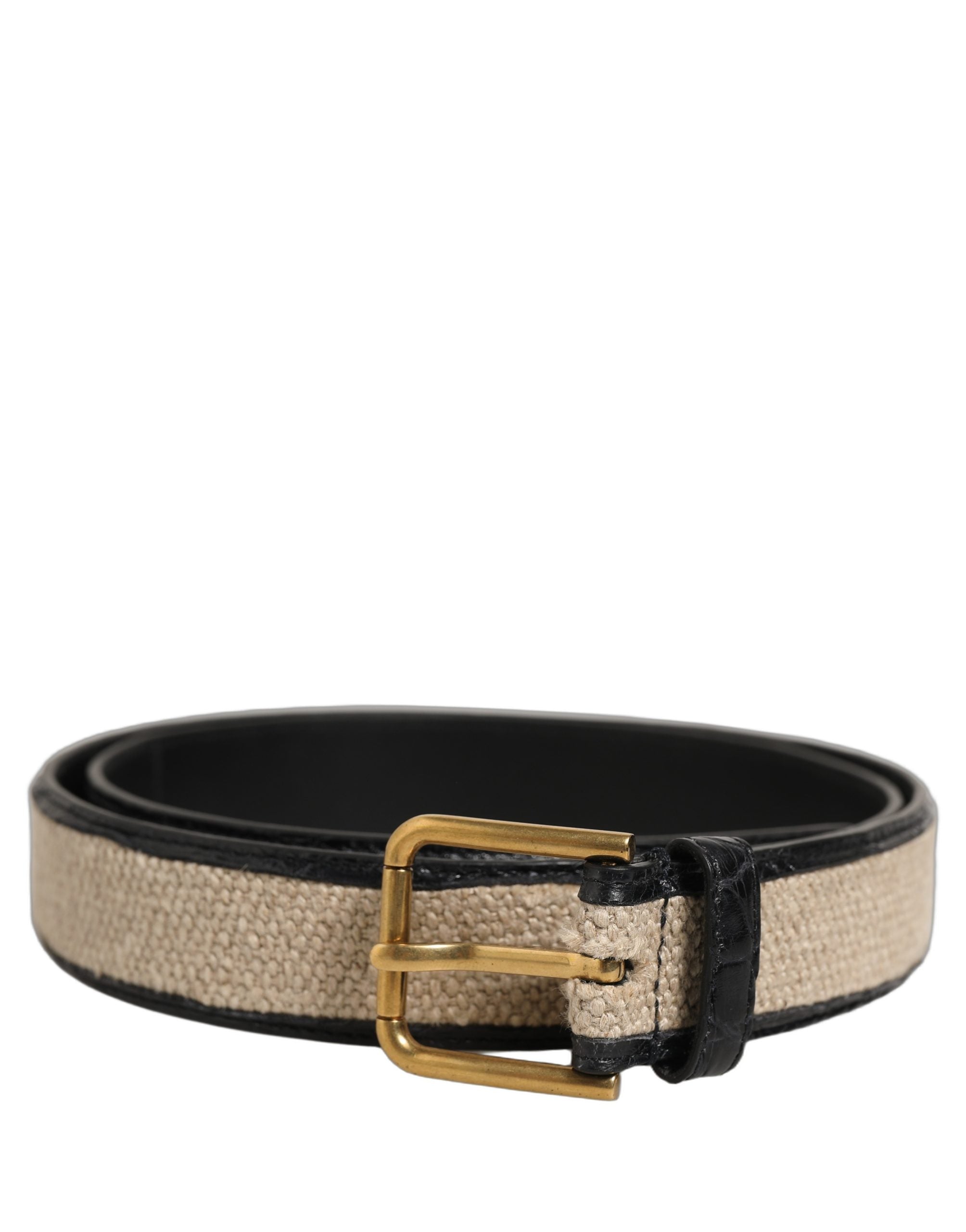 Dolce & Gabbana Woven Leather Belt - Timeless Luxury Accessory