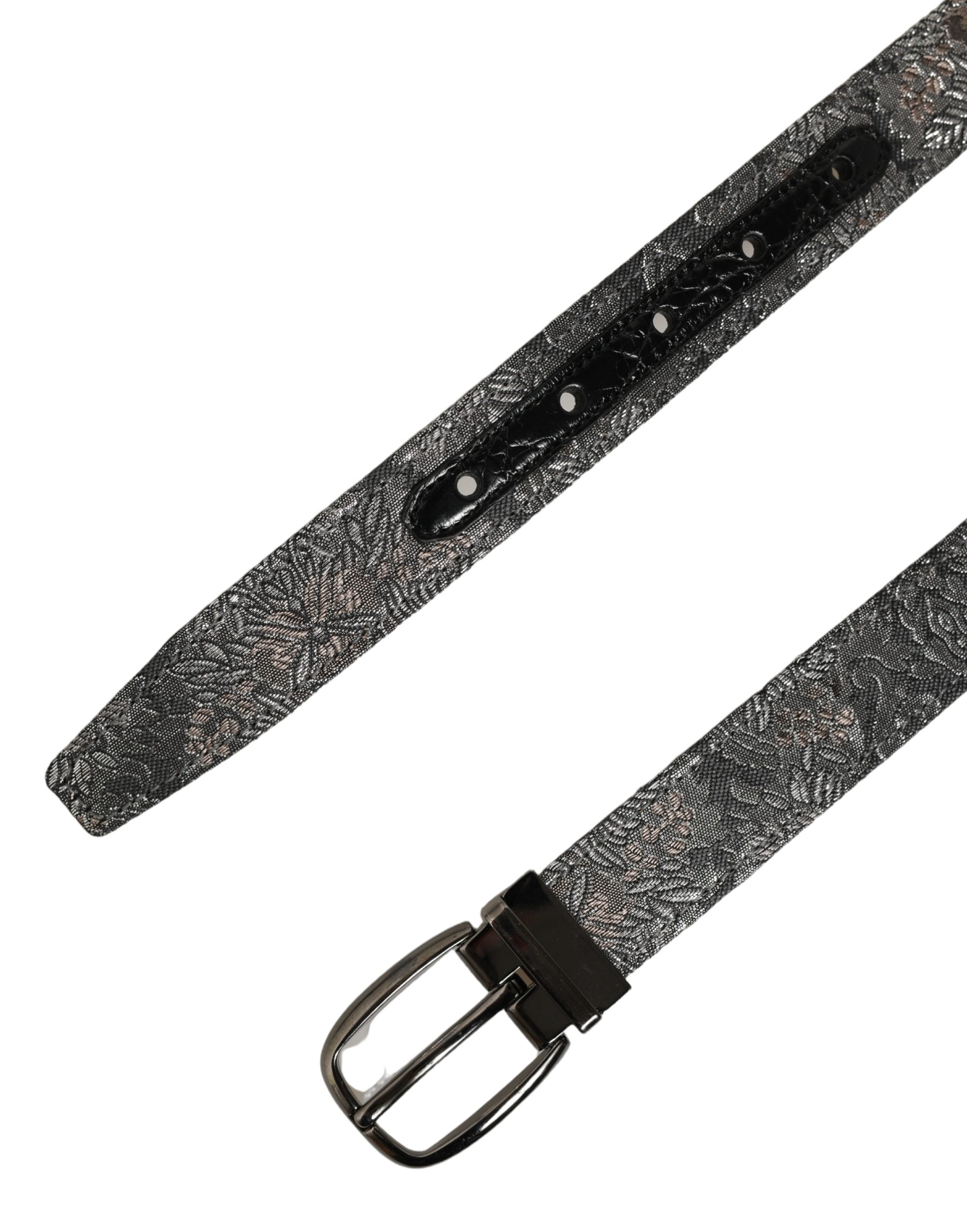 Dolce & Gabbana Floral Jacquard Belt - Timeless Luxury Accessory