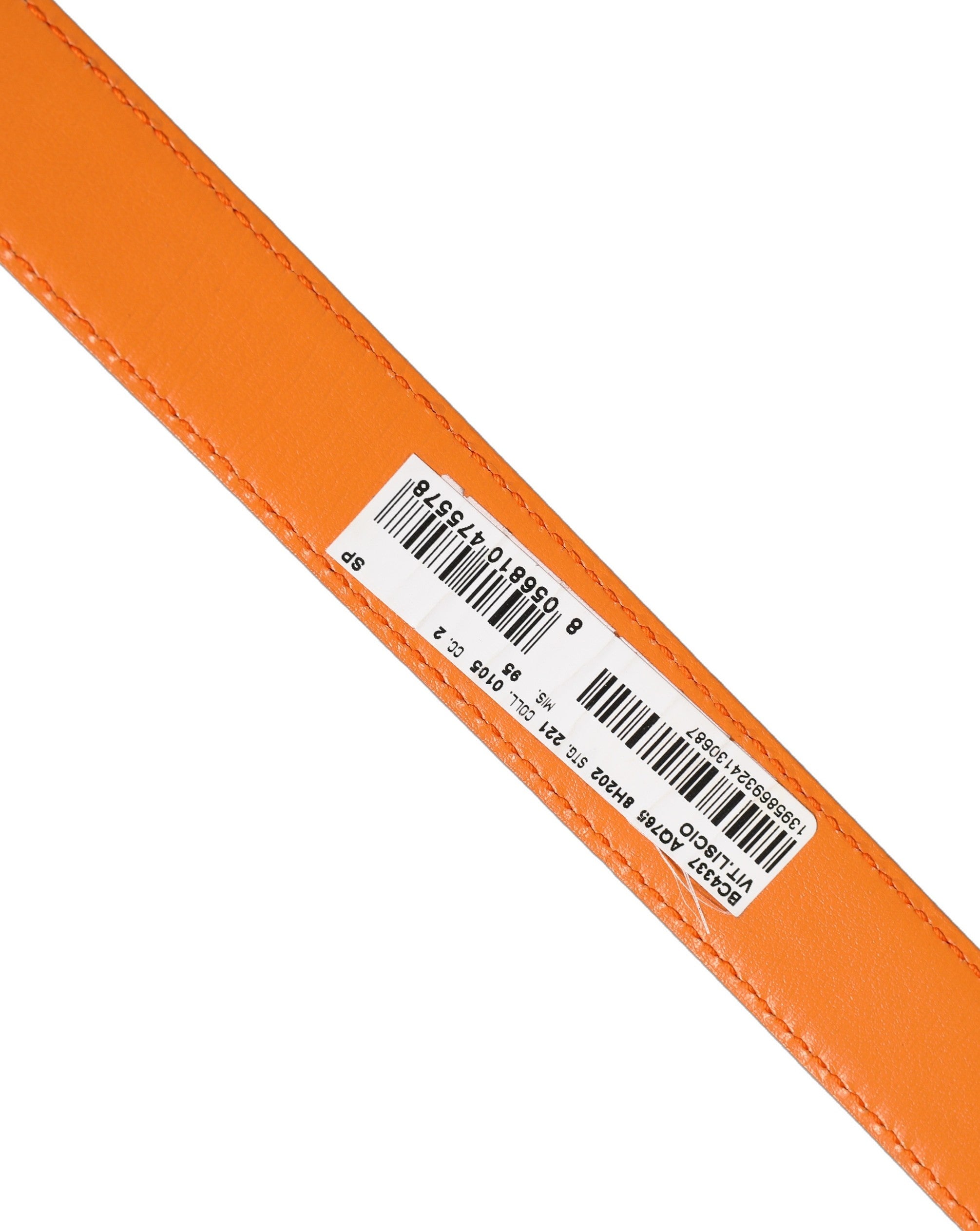 Dolce & Gabbana Orange Leather Belt - Exquisite Italian Luxury