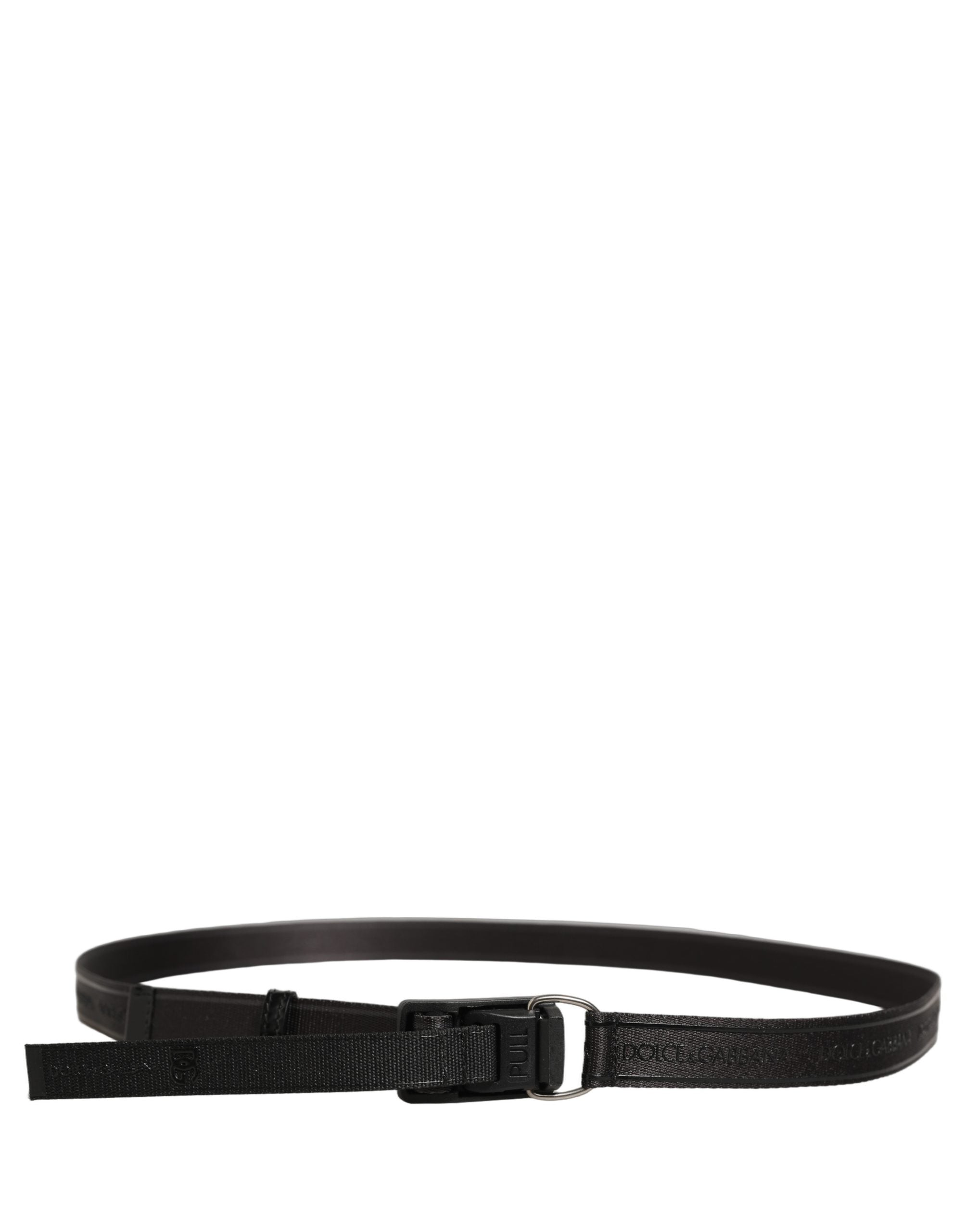 Dolce & Gabbana Black Nylon Webbing Belt - Timeless Luxury Accessory