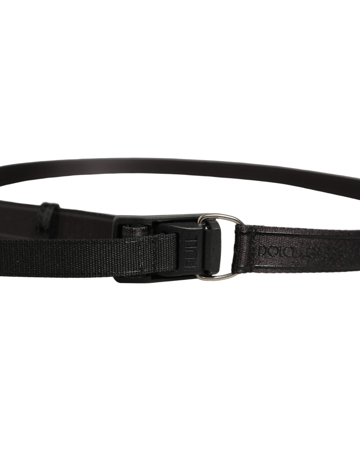 Dolce & Gabbana Black Nylon Webbing Belt - Timeless Luxury