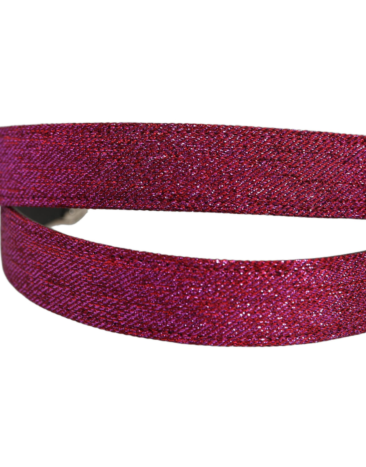 Dolce & Gabbana Fuchsia Glitter Belt - Exquisite Italian Luxury