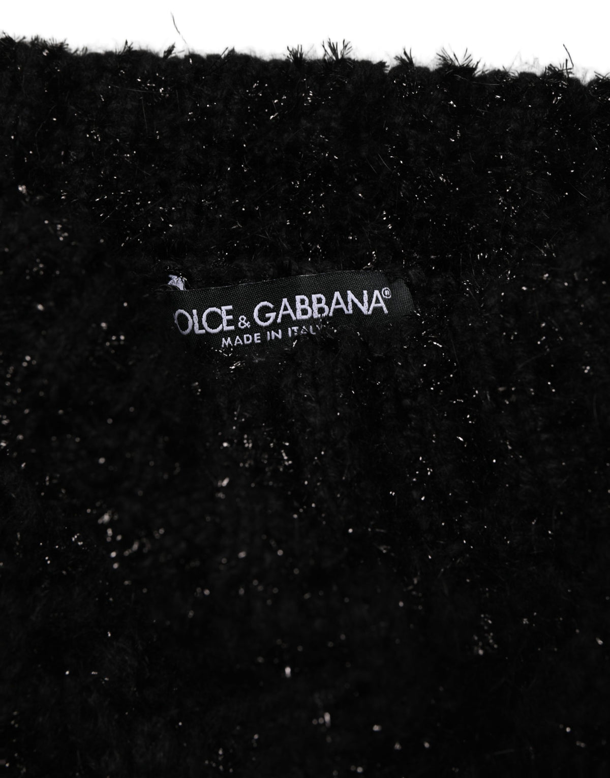Dolce & Gabbana Black Cashmere Neck Warmer Scarf - Luxury Essentials