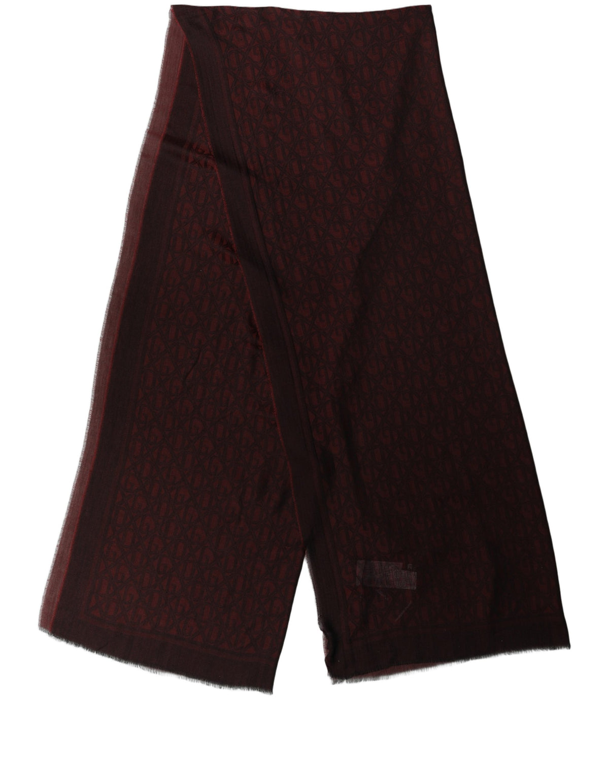 Dolce & Gabbana Dark Red Lace Stole Scarf - Exquisite Luxury