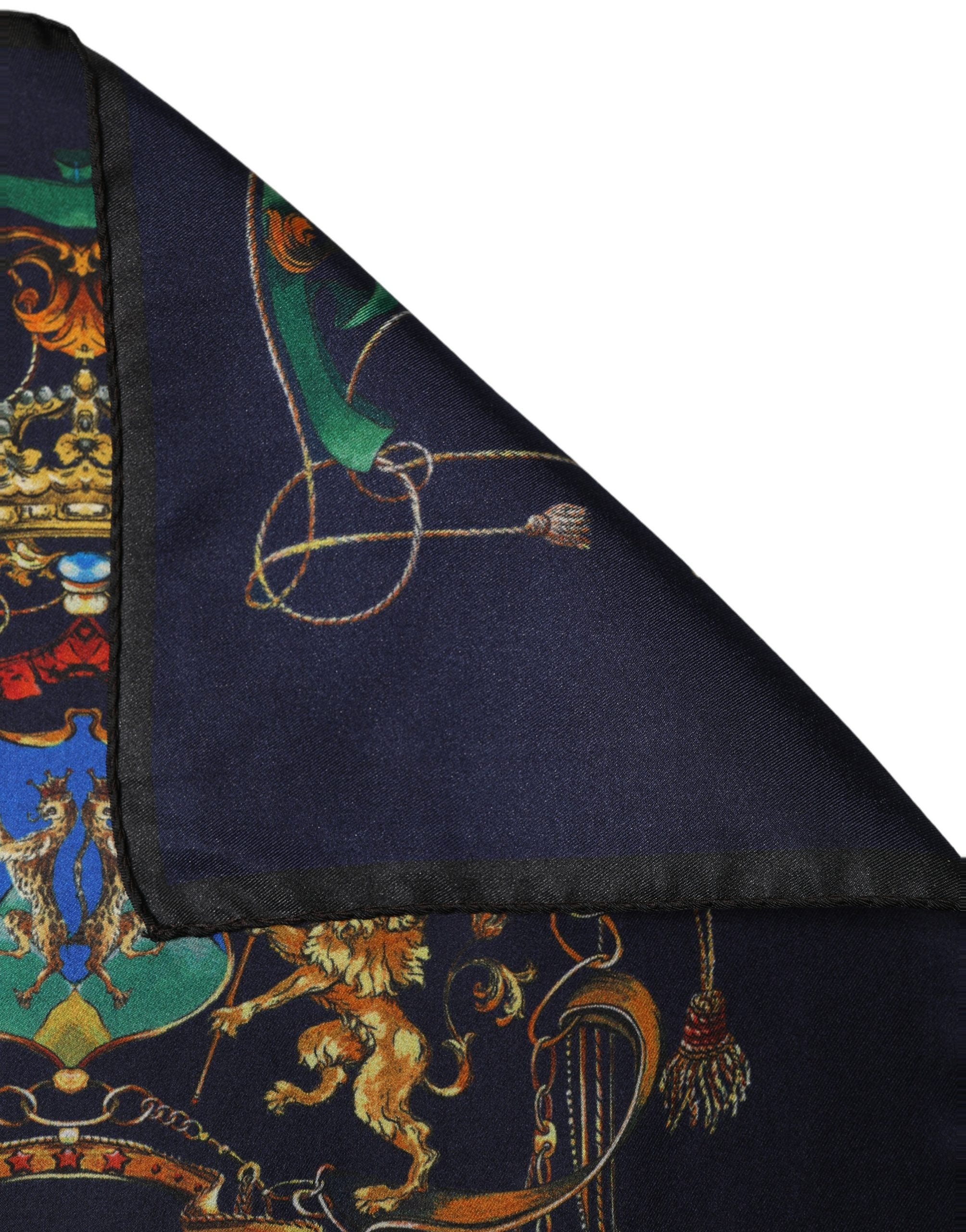 Dolce & Gabbana Heraldic Silk Scarf - Timeless Luxury Accessory
