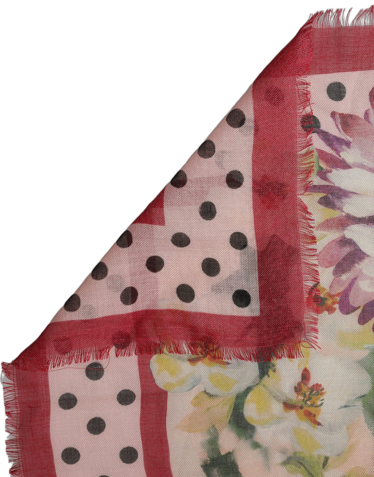 Dolce & Gabbana Multicolor Floral Fringed Stole Scarf - Luxury Elegance