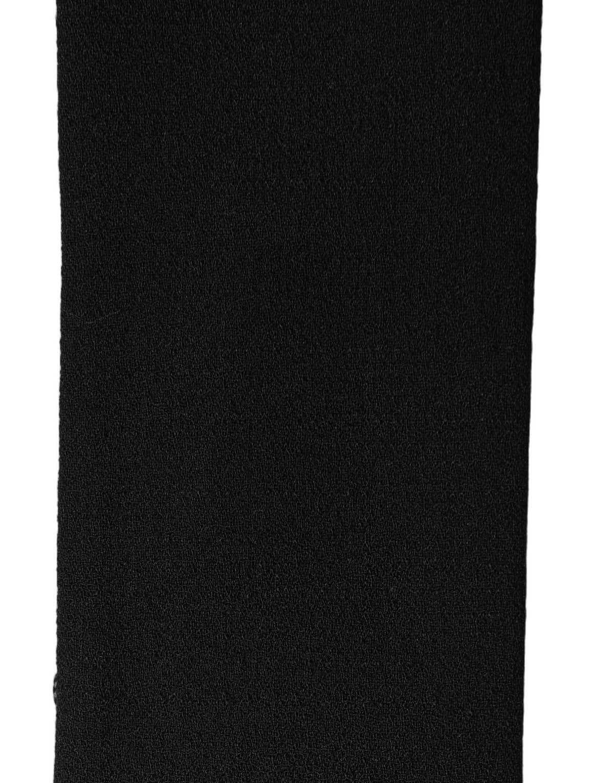 Dolce & Gabbana Black Wool Fringed Foulard Scarf - Luxury Accessory