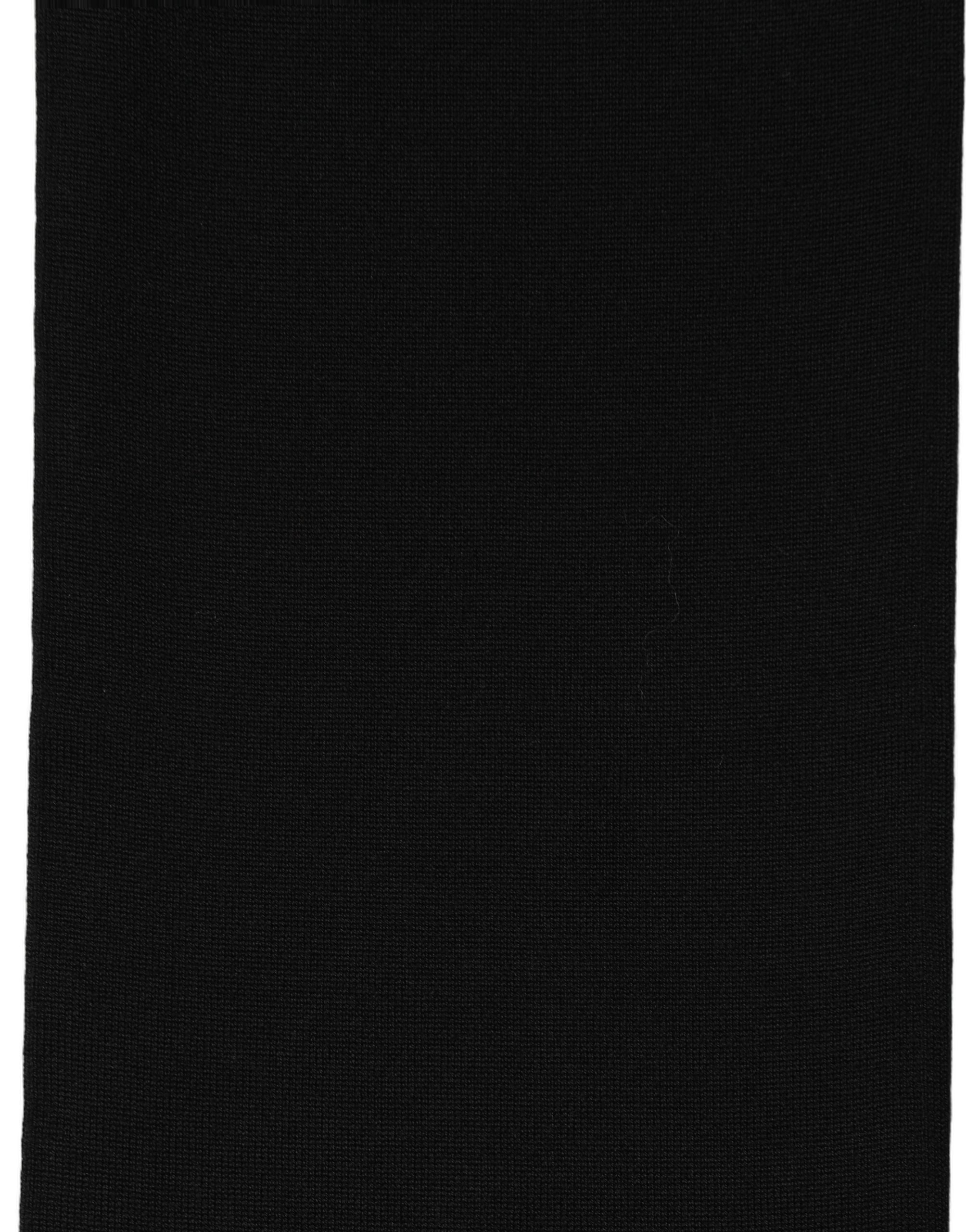 Dolce & Gabbana Black Wool Foulard Scarf - Timeless Luxury