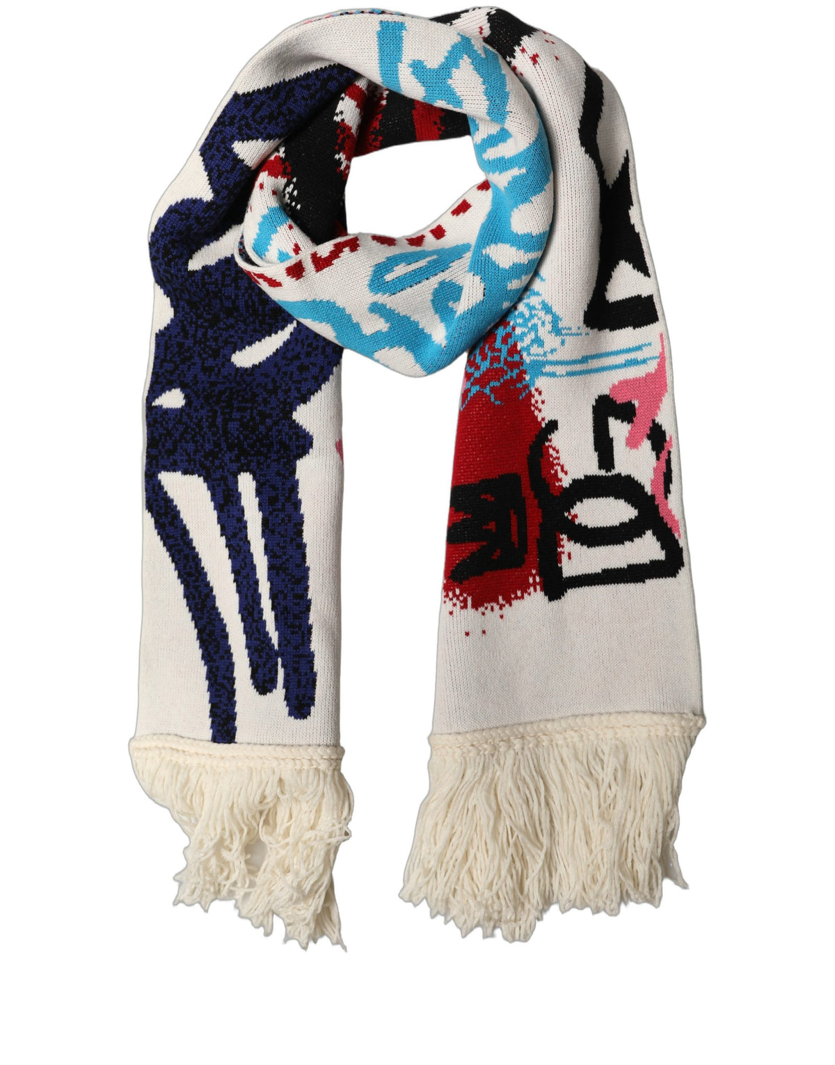 Dolce & Gabbana Fringed Cashmere Shawl Scarf - Timeless Luxury