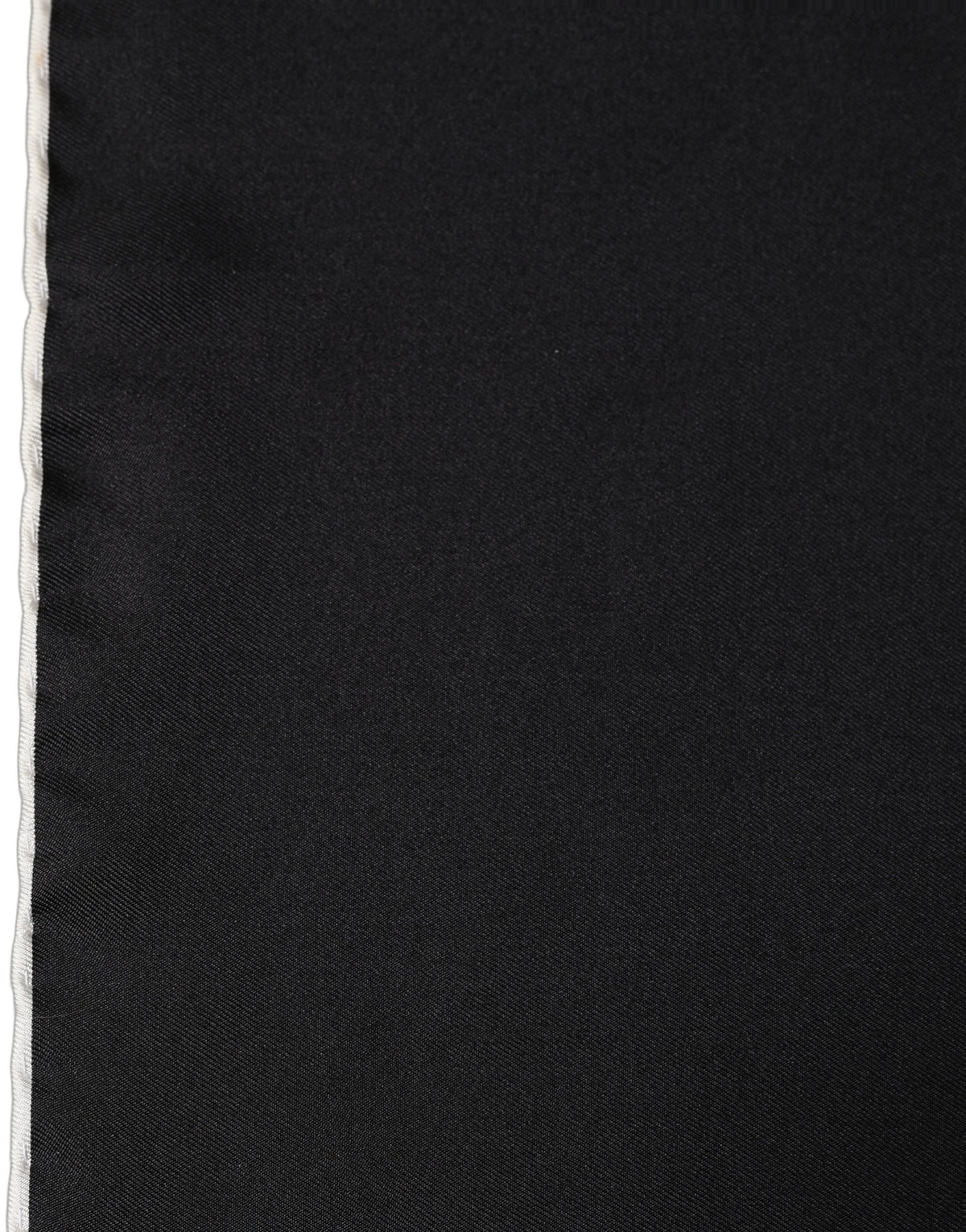 Dolce & Gabbana Black Silk Pocket Square - Timeless Elegance