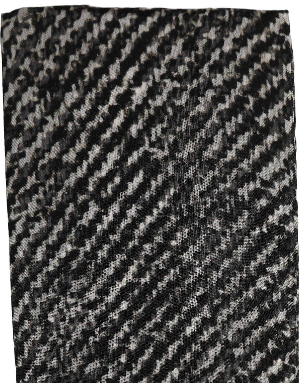 Dolce & Gabbana Herringbone Silk Shawl Scarf - Timeless Luxury