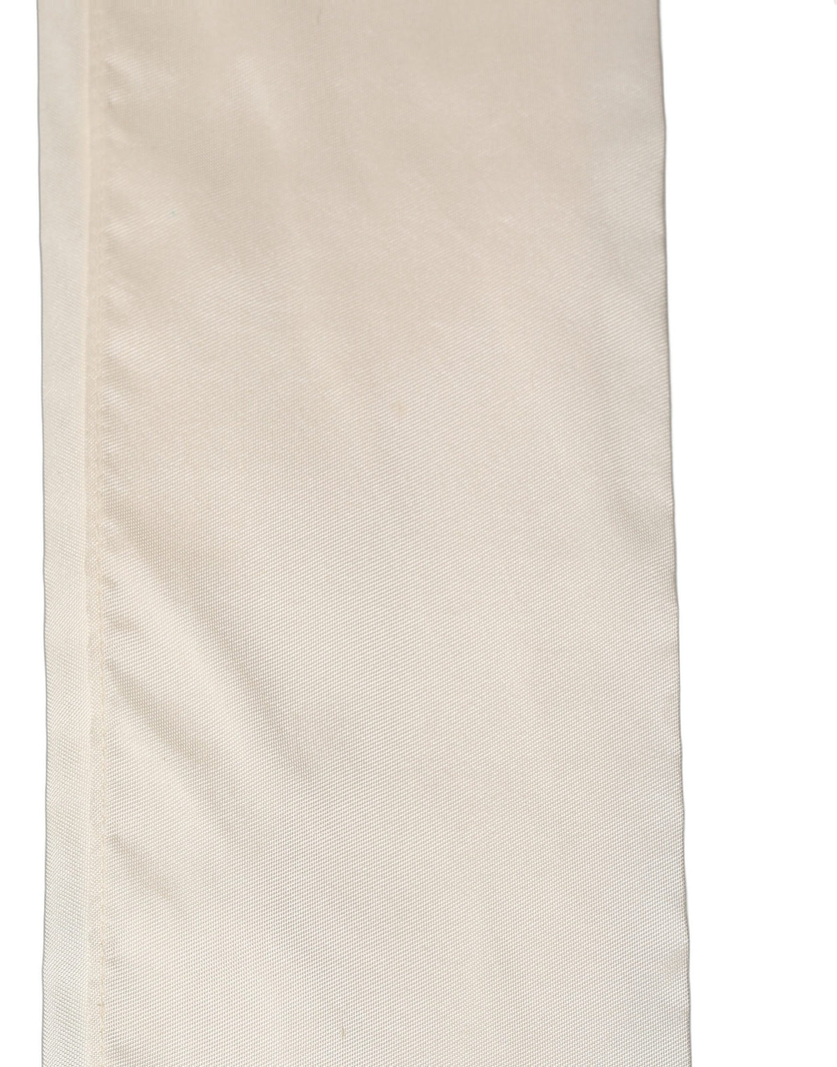 Dolce & Gabbana Cream Silk Fringed Neck Shawl Scarf - Luxury