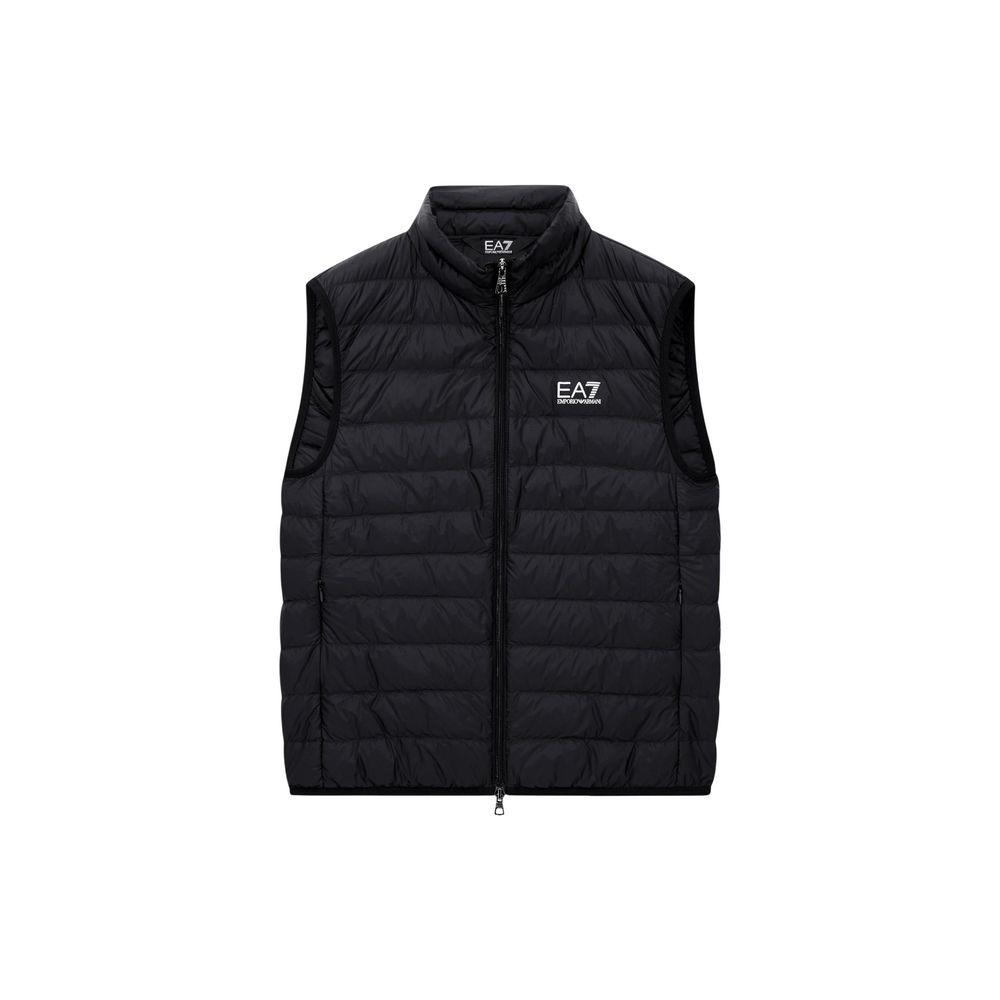 EA7 Emporio Armani Black Polyamide Sleeveless Jacket