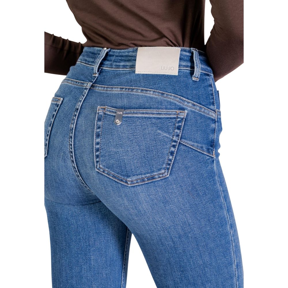 Liu Jo Blue Cotton Skinny Jeans - Timeless Elegance Redefined