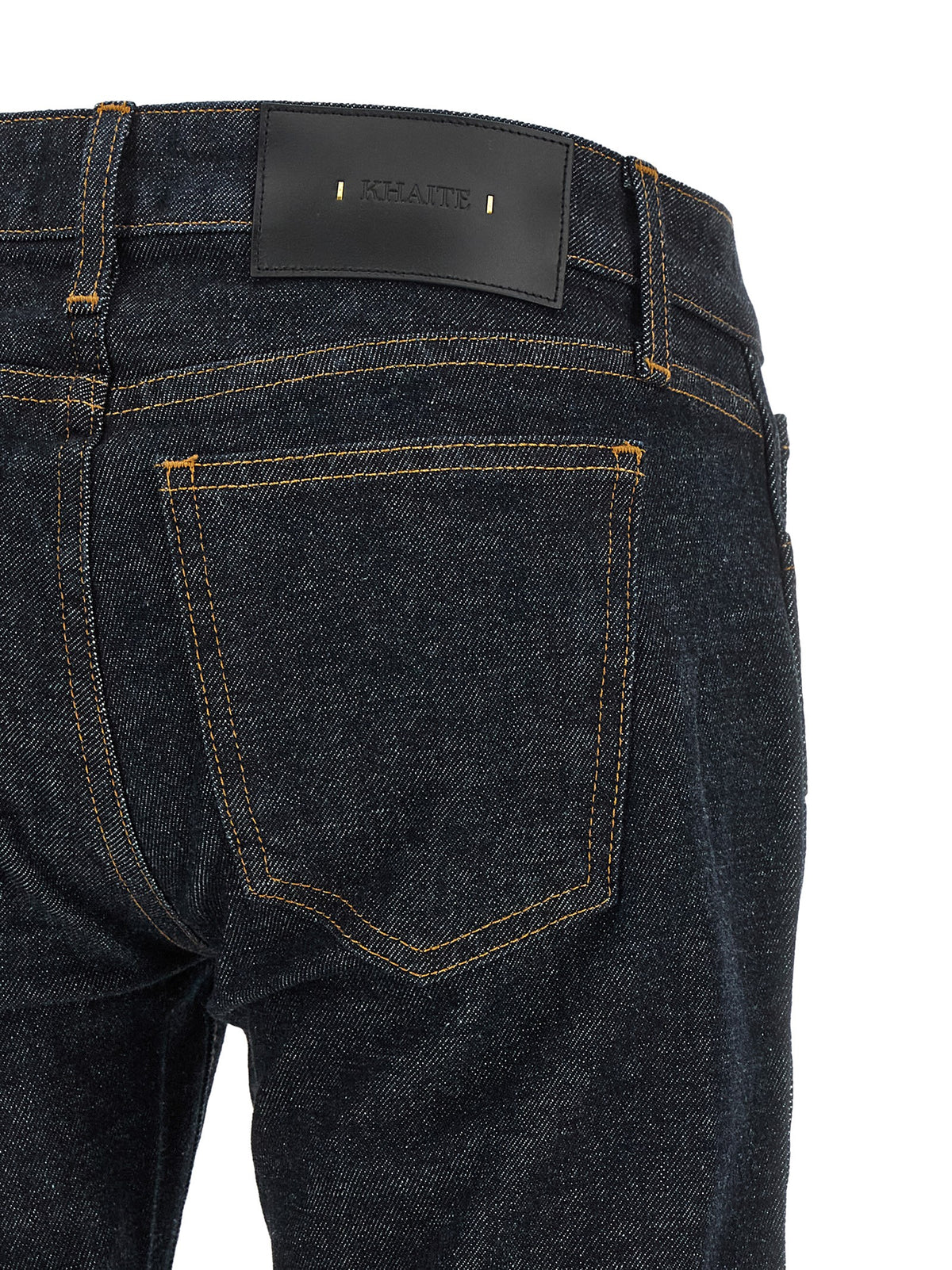 Khaite Blue Cotton Flared Jeans - Elevate Your Denim Elegance