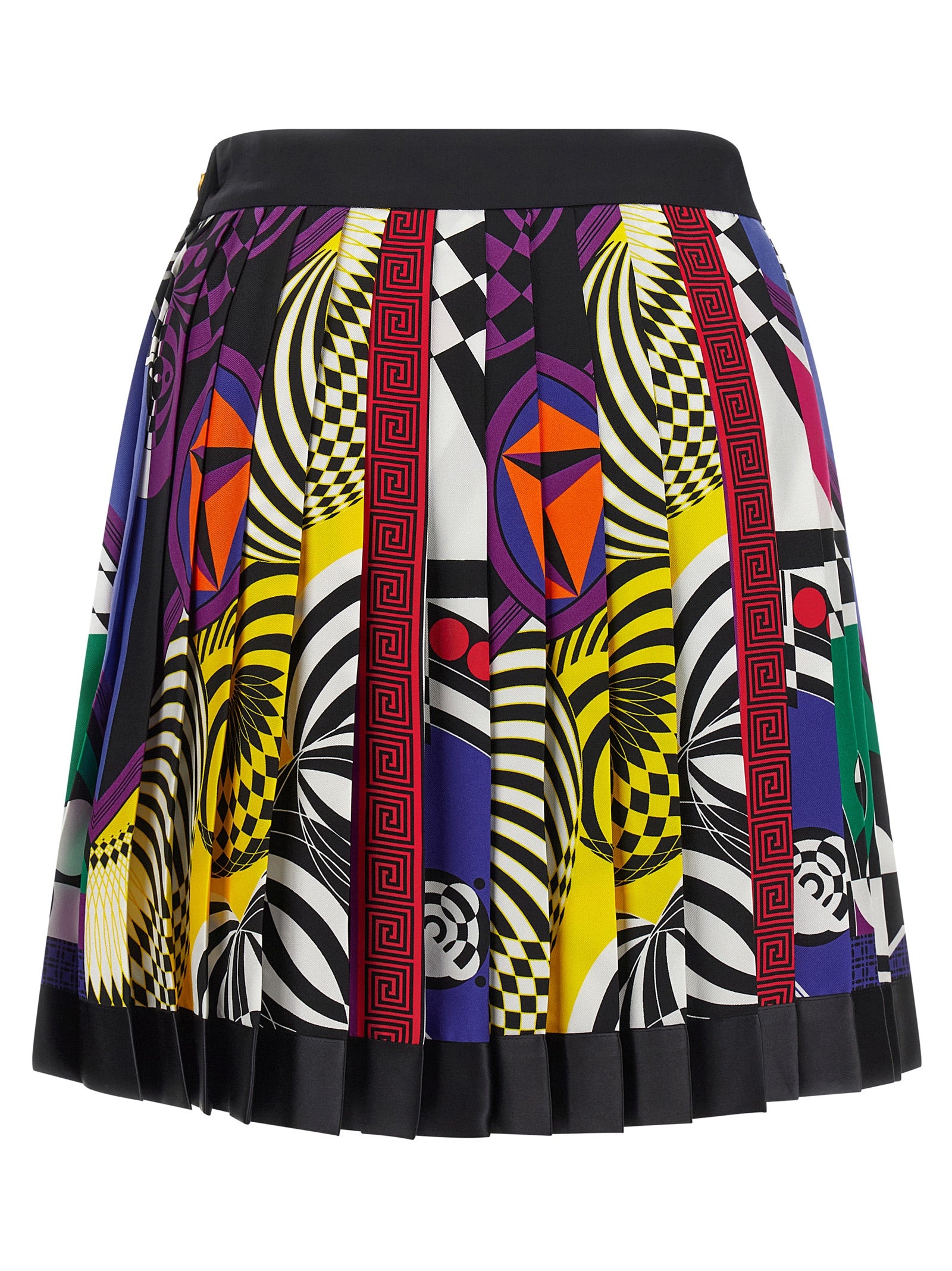 Versace Multicolor Silk Long Skirt - Haute Couture Elegance